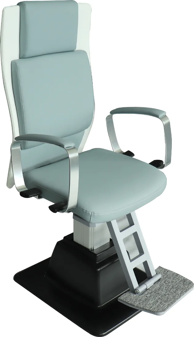 CH-8 — Pale blue-and-white upholstery