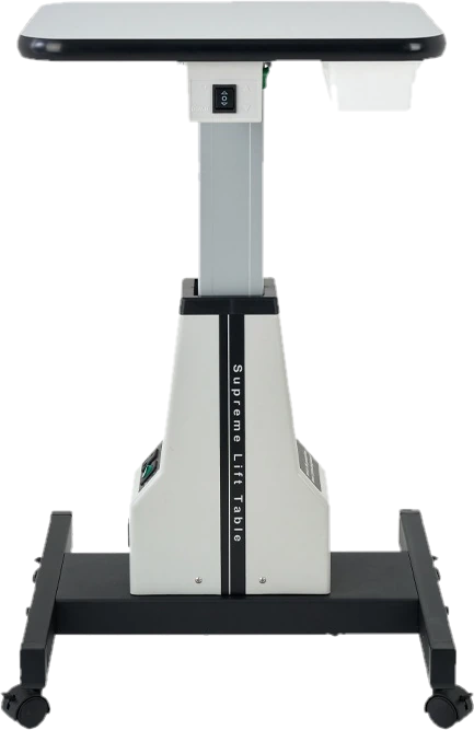 WB-3A compact instrument table, front view showing the 400 mm tabletop depth