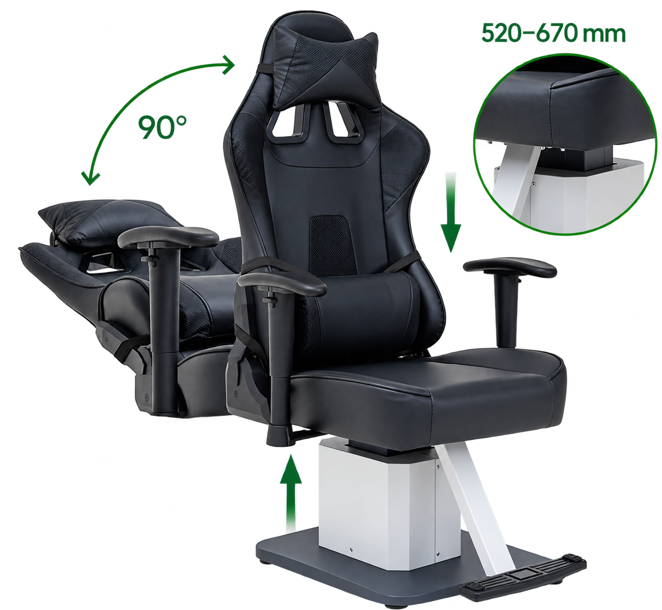 LY-177 sport-style chair with multi-angle backrest