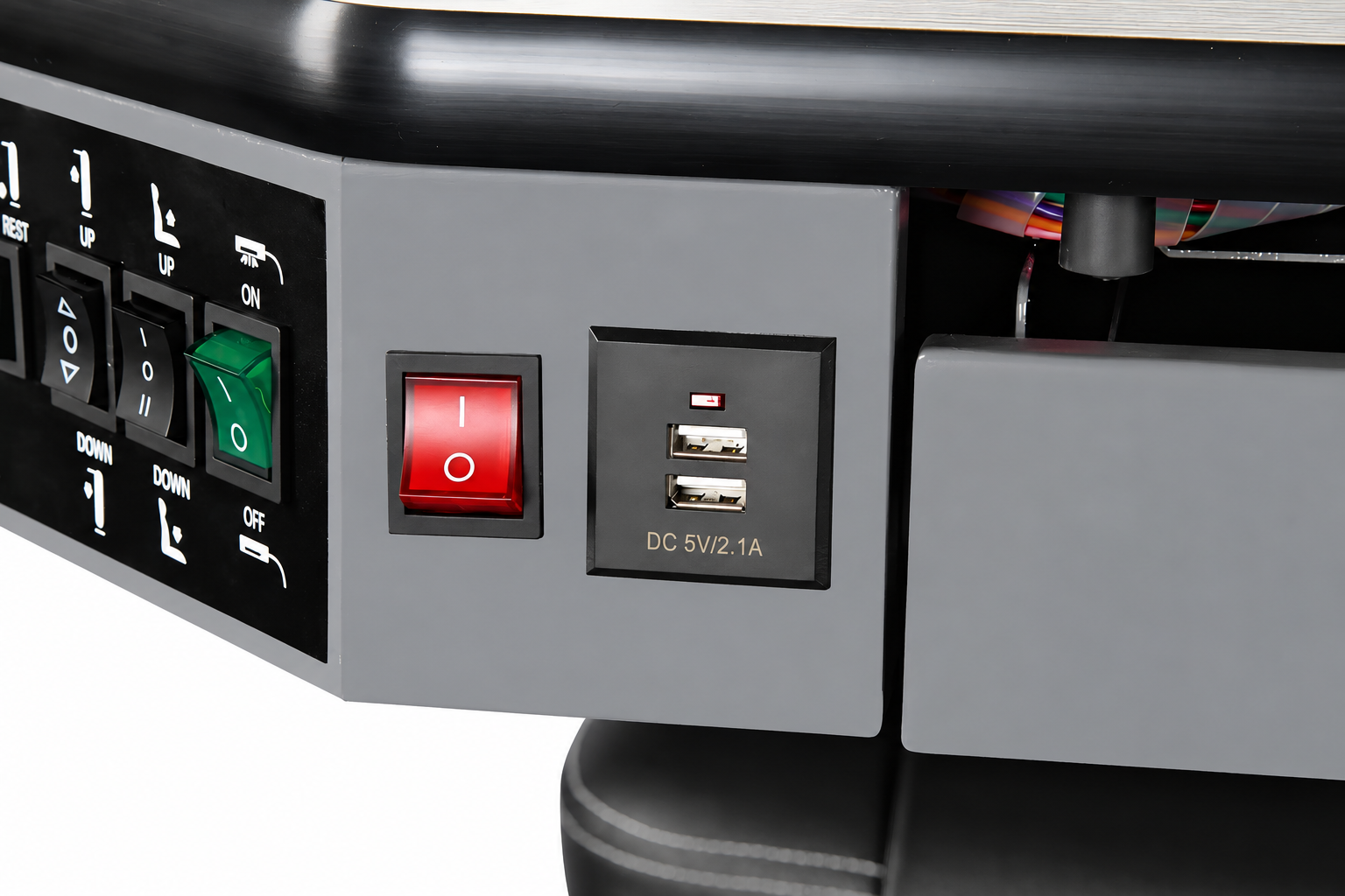 LY-700 control switches and USB port